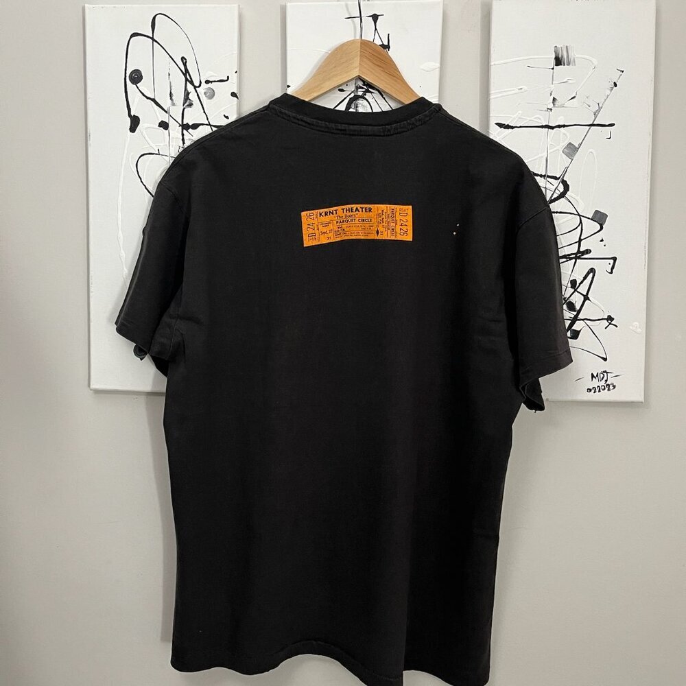 Hanes Cut Tag Vintage 1994 The Doors Black T-shirt KRNT Theater Jim Morrison - Picture 2 of 7
